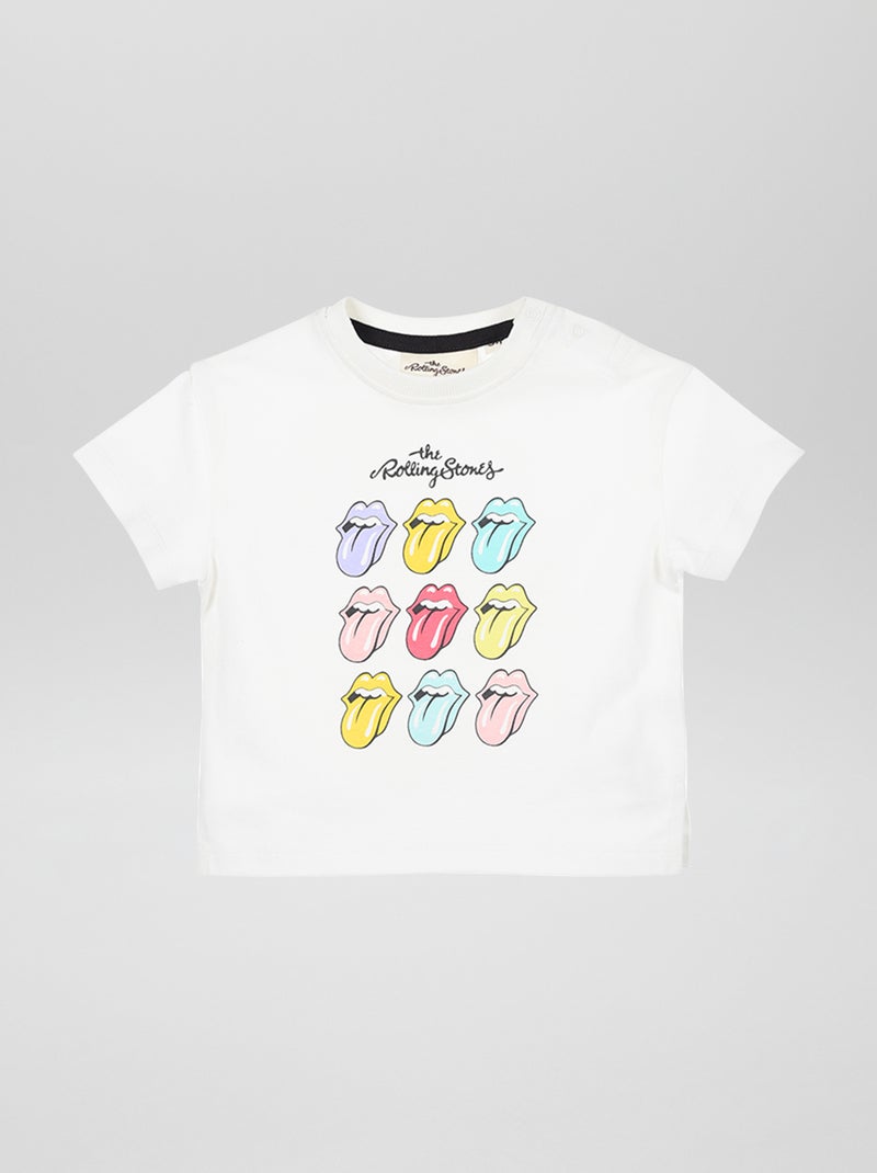 T-shirt 'Rolling Stones' BIANCO - Kiabi