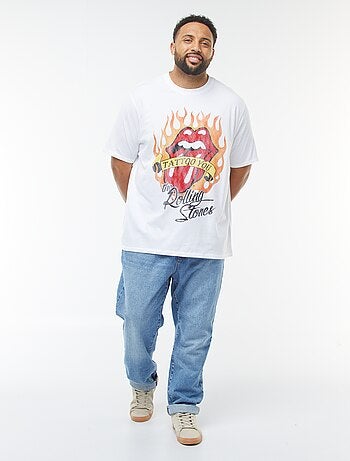 T-shirt 'Rolling Stones' maniche corte e scollo tondo