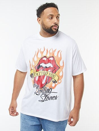 T-shirt 'Rolling Stones' maniche corte e scollo tondo