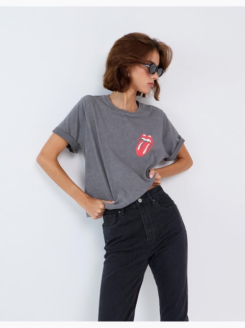 T-shirt rolling stones, mo fashion - Kiabi T-shirt rolling stones, mo fashion - Kiabi