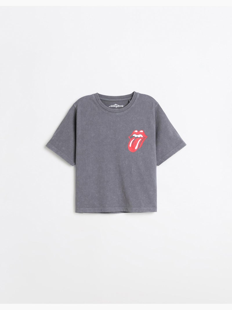 T-shirt rolling stones, mo fashion Grigio - Kiabi