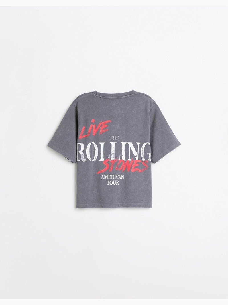 T-shirt rolling stones, mo fashion Grigio - Kiabi