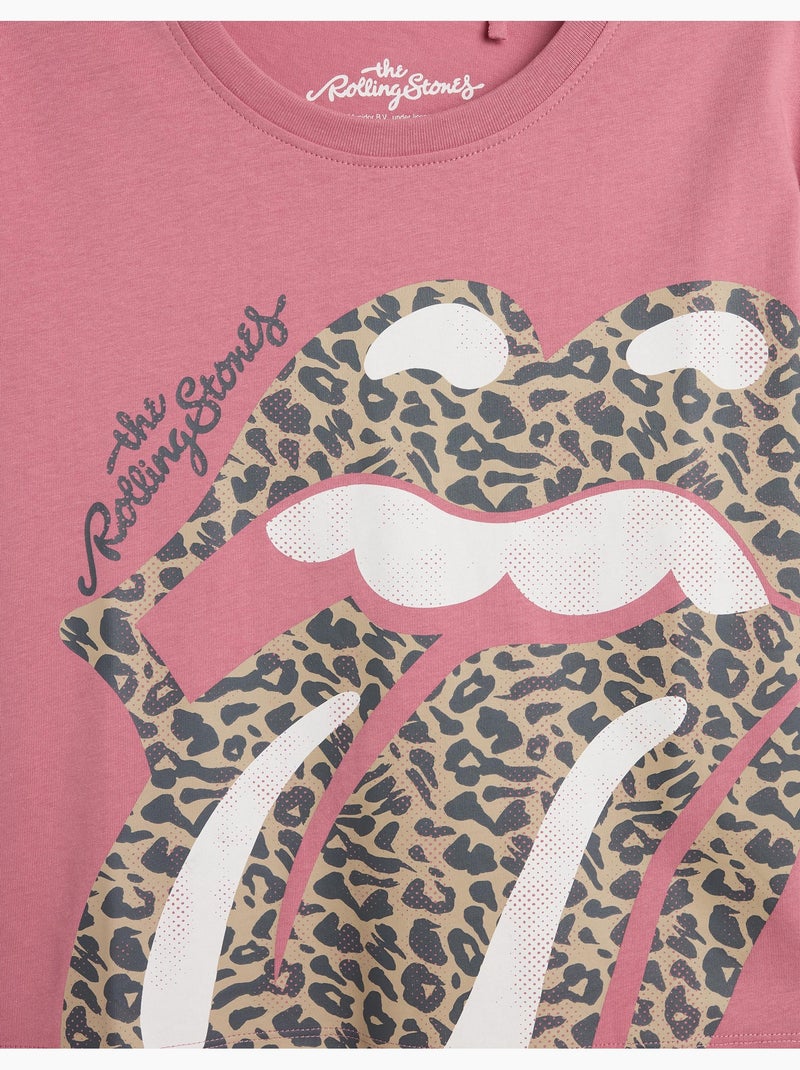 T-shirt Rolling Stones, MO Fashion Malva lilla - Kiabi