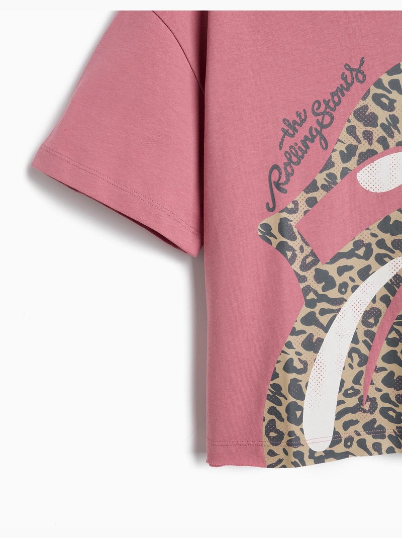 T-shirt Rolling Stones, MO Fashion Malva lilla - Kiabi