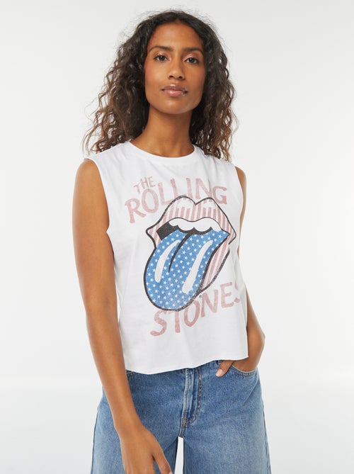 T-shirt 'Rolling Stones' senza maniche - Kiabi
