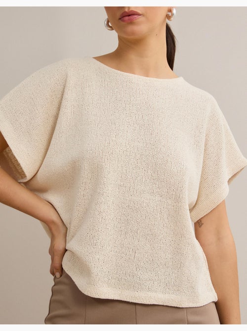T-shirt rustica a maglia, mo fashion - Kiabi