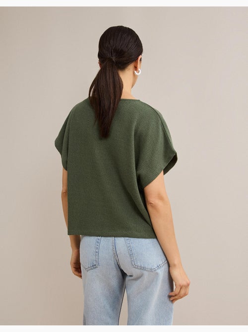 T-shirt rustica a maglia, mo fashion - Kiabi