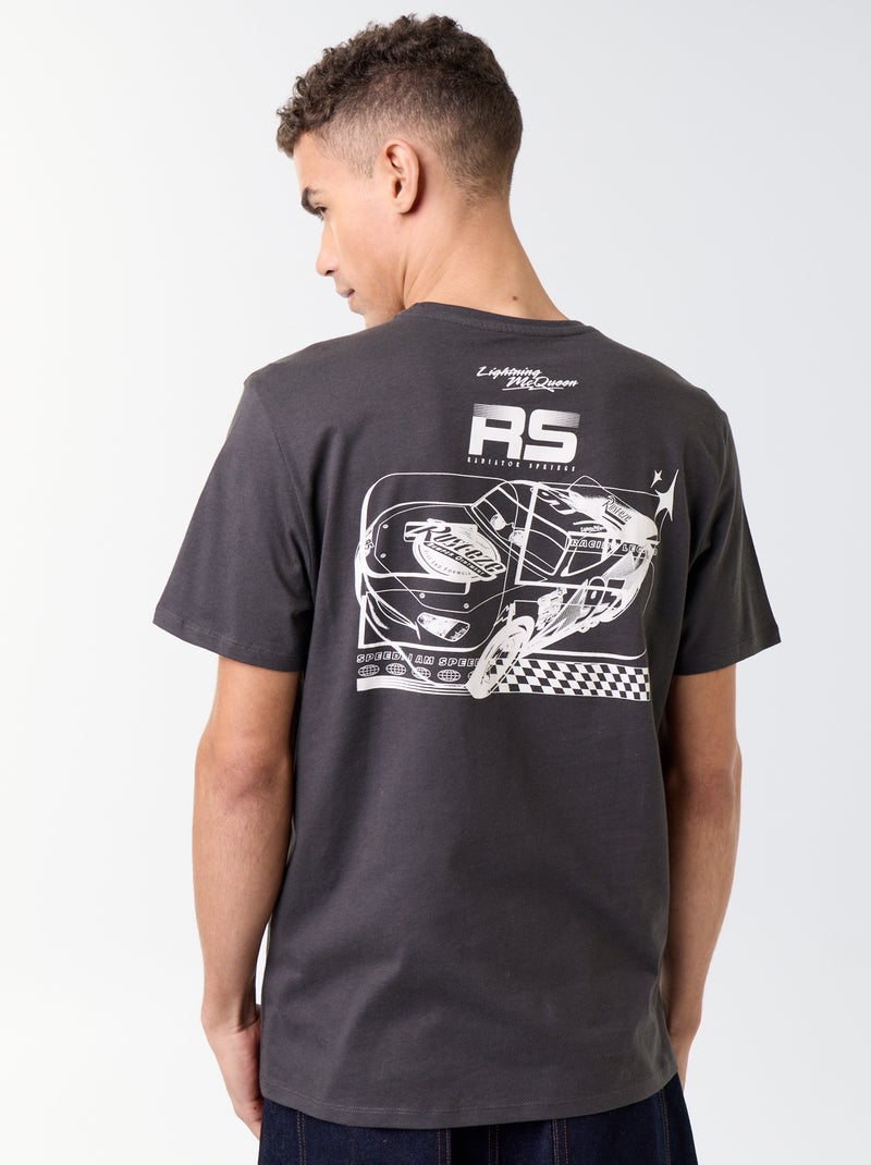 T-shirt "Saetta McQueen" "Cars" "Disney" "Pixar" a maniche corte Nero - Kiabi