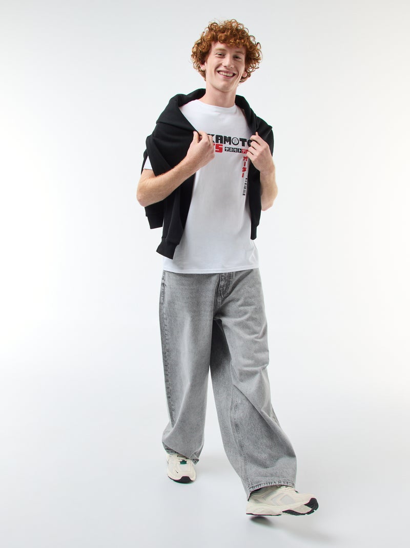 T-shirt Sahinler 'Sakamoto days' in cotone Bianco - Kiabi
