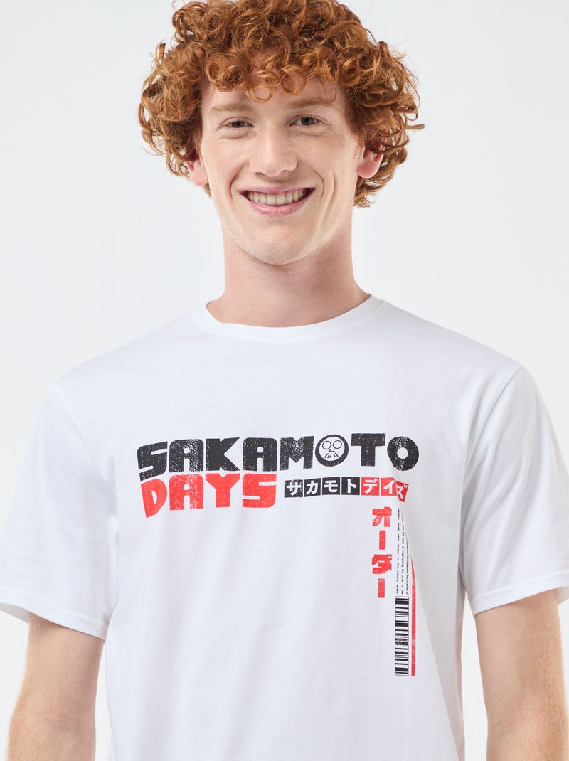 T-shirt Sahinler 'Sakamoto days' in cotone Bianco - Kiabi