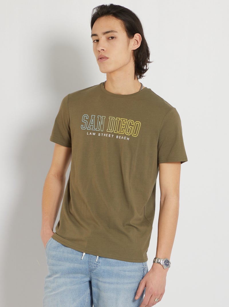 T-shirt 'San Diego' KAKI - Kiabi