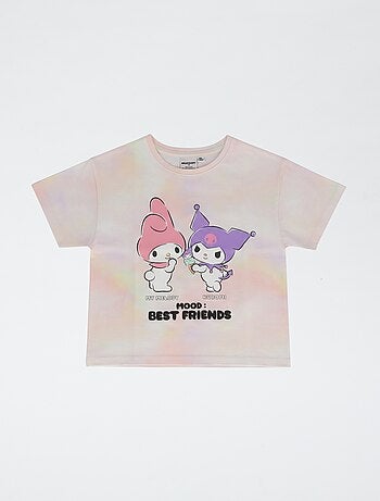 T-shirt 'Sanrio kuromi' maniche corte in cotone