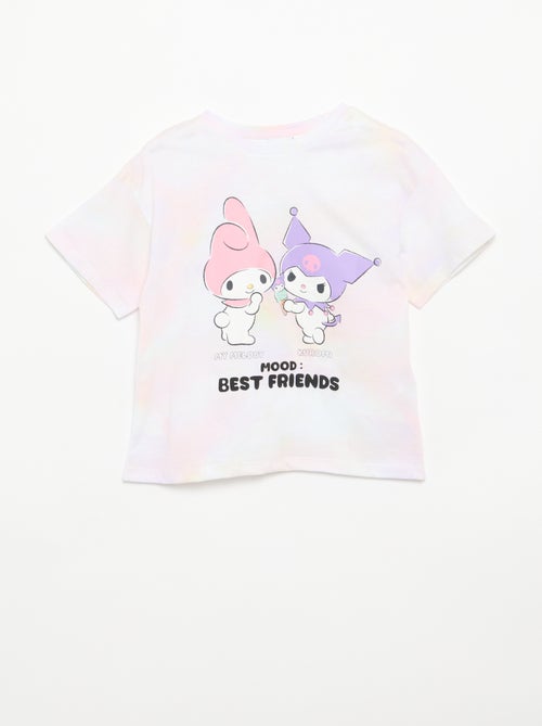 T-shirt 'Sanrio kuromi' maniche corte in cotone - Kiabi