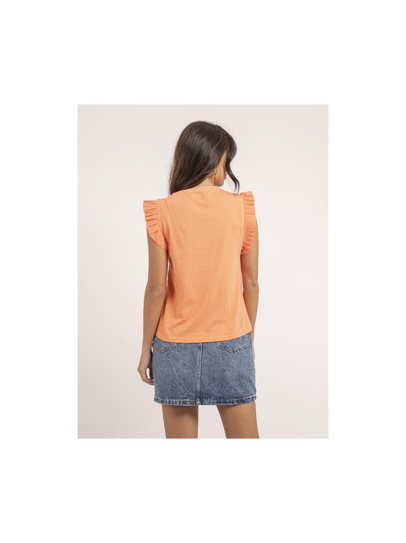 T-shirt sans manches FALONNE Arancione corallo - Kiabi