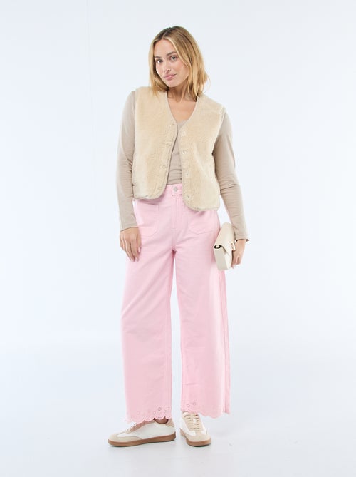 T-shirt scollo a V - Kiabi