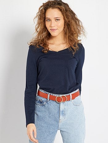 T-shirt scollo a V