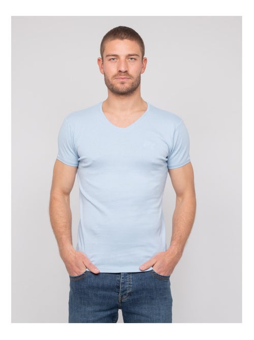 T-shirt scollo a V cotone WORKO - Kiabi