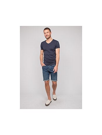 T-shirt scollo a V cotone WORKO