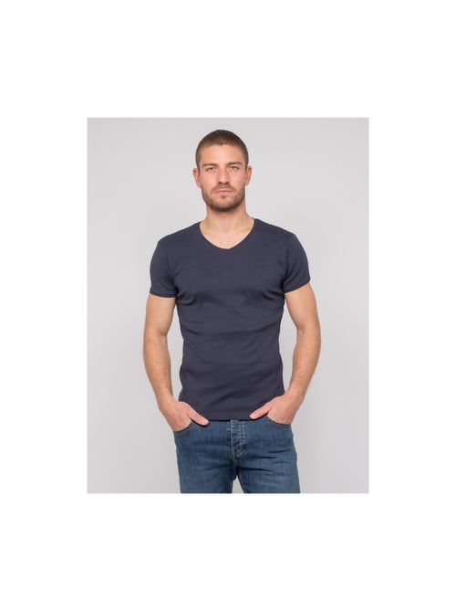 T-shirt scollo a V cotone WORKO - Kiabi