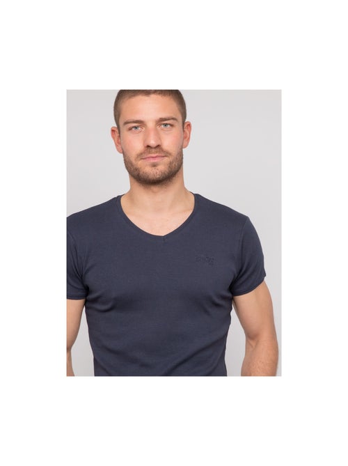 T-shirt scollo a V cotone WORKO - Kiabi