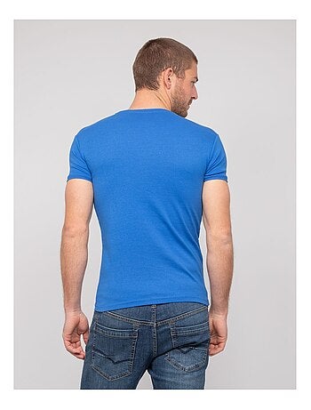 T-shirt scollo a V cotone WORKO