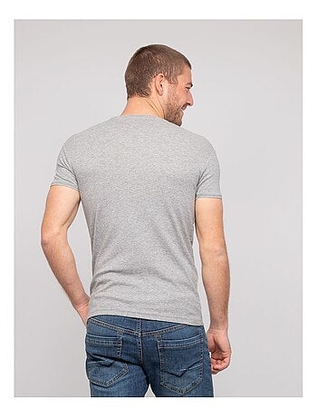T-shirt scollo a V cotone WORKO
