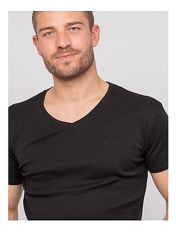 T-shirt scollo a V cotone WORKO