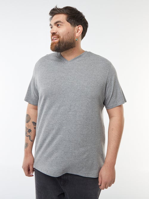 T-shirt scollo a V - Kiabi