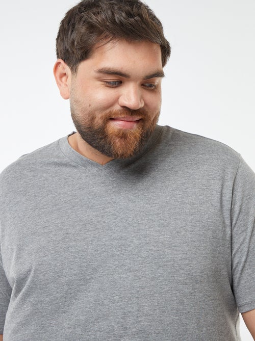 T-shirt scollo a V - Kiabi