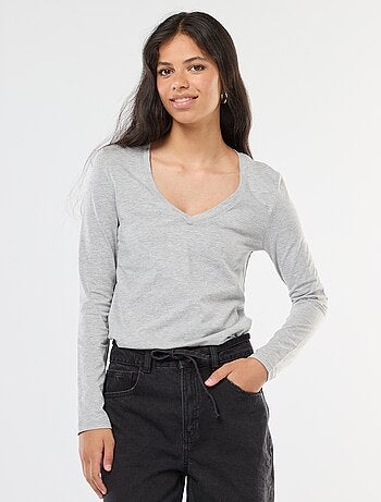 T-shirt scollo a V