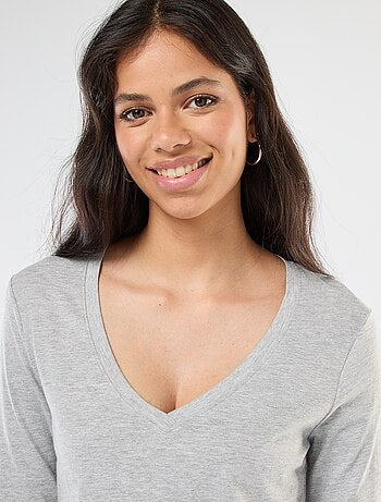 T-shirt scollo a V
