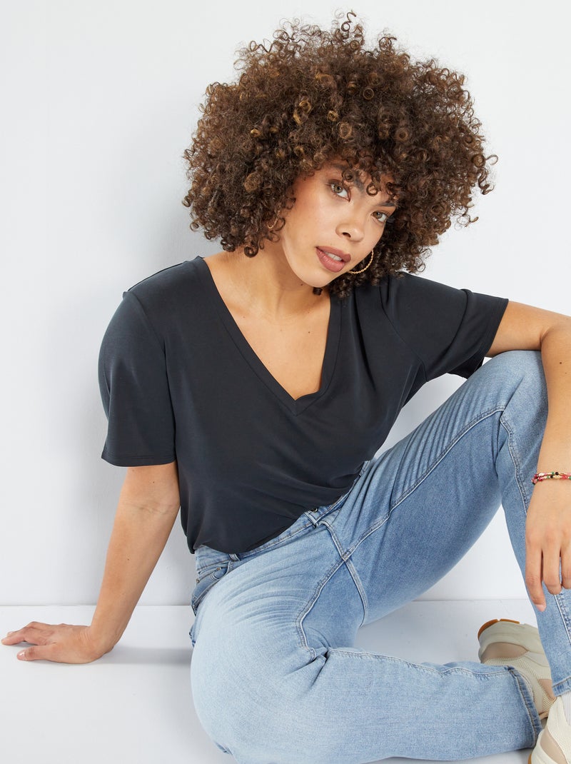T-shirt Donna Gildan In Morbido Cotone - Manica Corta, Girocollo, Tinta Unita, Taglia Regolare