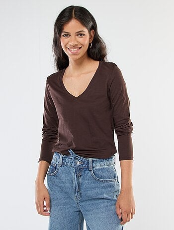 T-shirt scollo a V