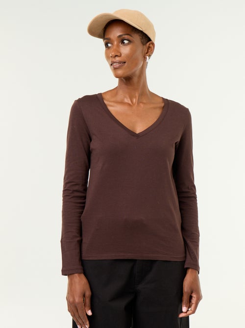 T-shirt scollo a V - Kiabi T-shirt scollo a V - Kiabi