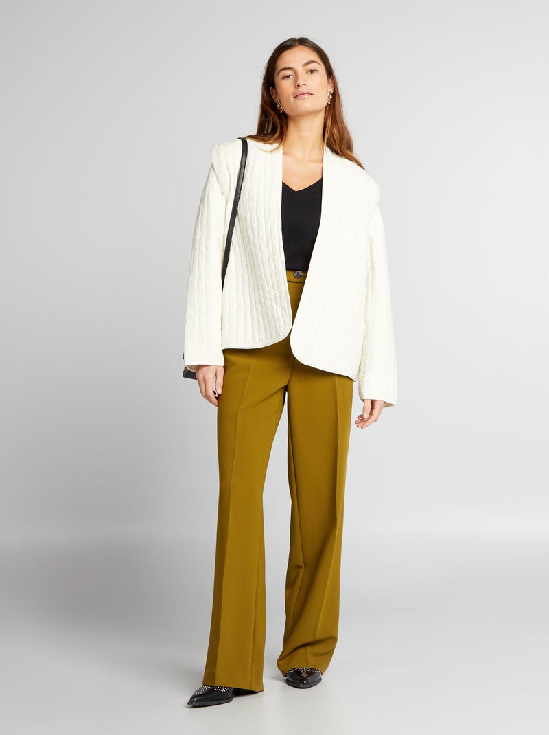 T-shirt scollo a V nero - Kiabi