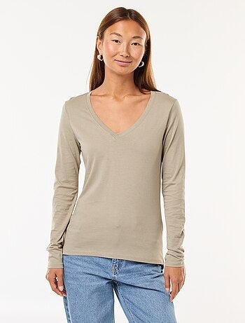 T-shirt scollo a V