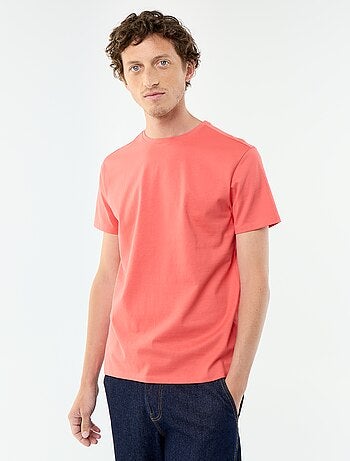 T-shirt scollo tondo in cotone