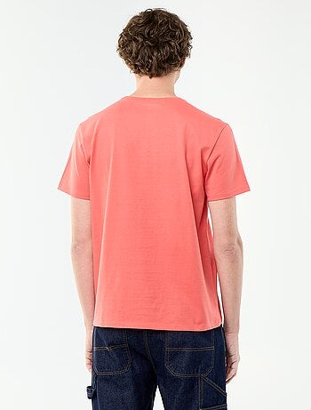T-shirt scollo tondo in cotone