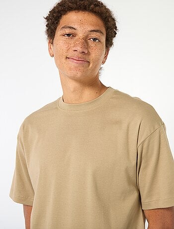 T-shirt scollo tondo in cotone