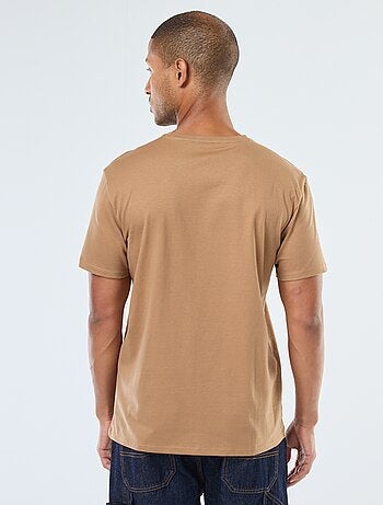 T-shirt scollo tondo in cotone