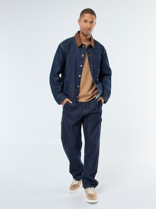 T-shirt scollo tondo in cotone - Kiabi