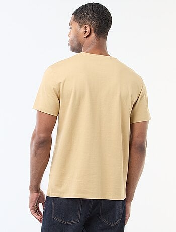 T-shirt scollo tondo in cotone