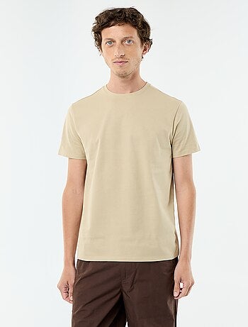 T-shirt scollo tondo in cotone