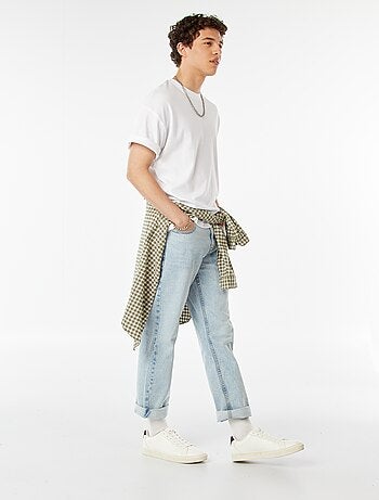 T-shirt scollo tondo in cotone