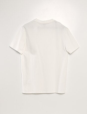 T-shirt scollo tondo in cotone