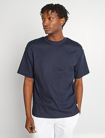 T-shirt scollo tondo in cotone
