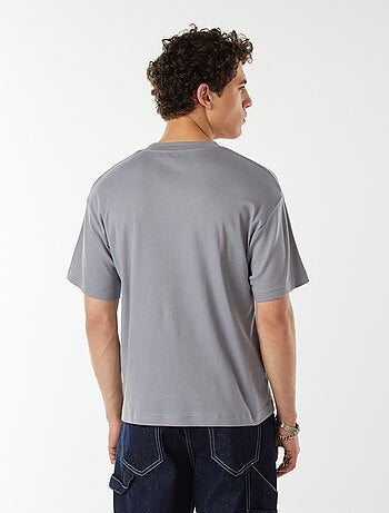 T-shirt scollo tondo in cotone