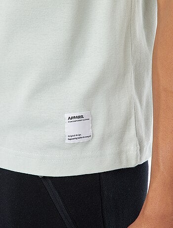 T-shirt scollo tondo in cotone