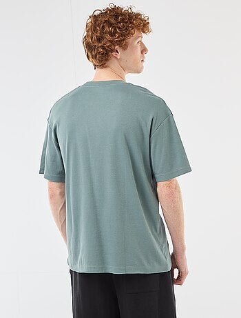 T-shirt scollo tondo in cotone