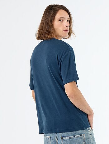 T-shirt scollo tondo in cotone